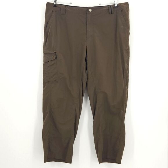 Columbia Cargo Pants 40X30 Men Brown Omni Dry Flap Pockets Quick Drying Gorpcore - Picture 1 of 9